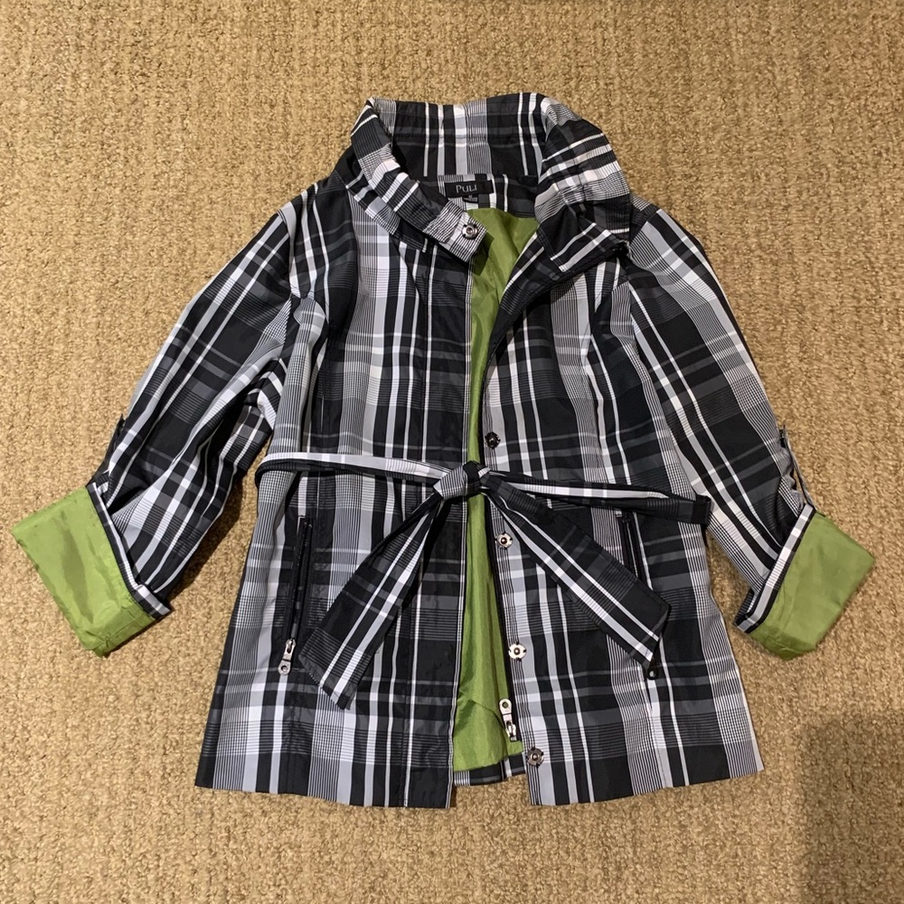 Puli Plaid/Green Raincoat